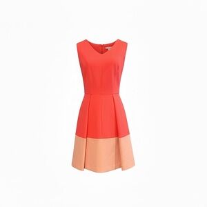 Milly Coral and Peach Mini Dress